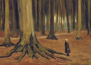 Dívka v lese, 1882 od Vincent van Gogh