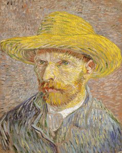 Autoportrét se slaměným kloboukem od Vincent van Gogh