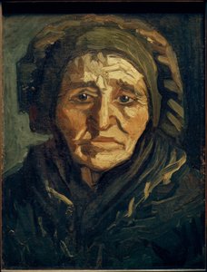 Farmářova žena: stará žena s tmavou kapucí od Vincent van Gogh