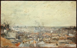 Pohled na Paříž z Montmartru od Vincent van Gogh