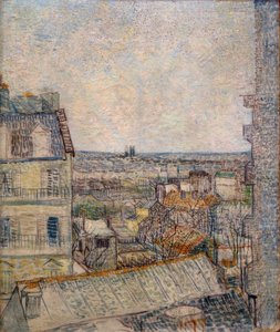 Pohled z okna bytu na Rue Lepic od Vincent van Gogh