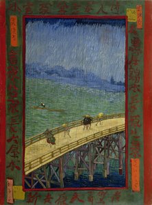 Most v dešti (podle Hiroshigeho) od Vincent van Gogh