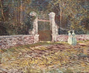 Vchod do parku Voyer-d"Argenson v Asnieres, 1887 od Vincent van Gogh