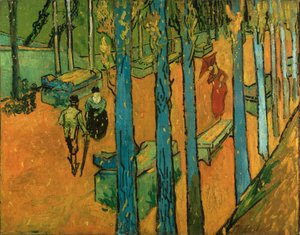 Padající podzimní listí (Les Alyscamps) od Vincent van Gogh
