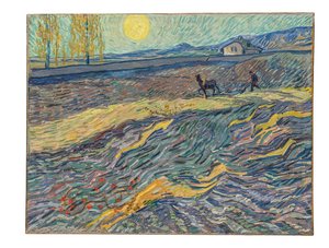 Farmář na poli, 1889 od Vincent van Gogh