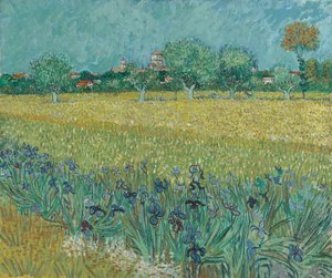 Pole s květinami u Arles od Vincent van Gogh
