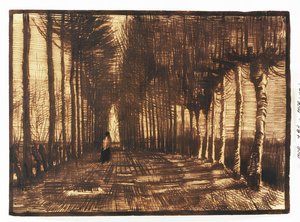 Postava na silnici, 1884 od Vincent van Gogh
