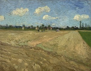 Orané pole (brázdy). 1888 od Vincent van Gogh