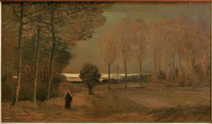 Podzimní krajina ve večerních hodinách od Vincent van Gogh