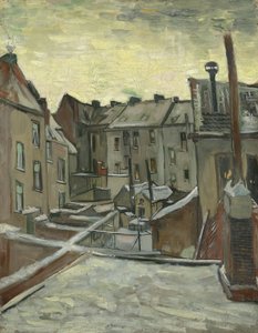 Domy viděné zezadu od Vincent van Gogh