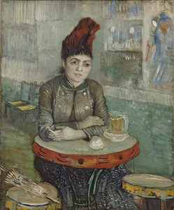 V kavárně. Agostina Segatori v Le tambourin, 1887-1888 od Vincent van Gogh