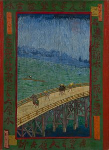 Japonaiserie: Most v dešti (podle Hiroshige), Paříž od Vincent van Gogh