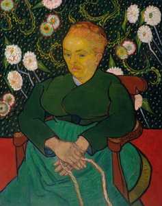 La Berceuse Woman houpající kolébku, Augustine-Alix Pellicot Roulin, 1851-1930, 1889. od Vincent van Gogh