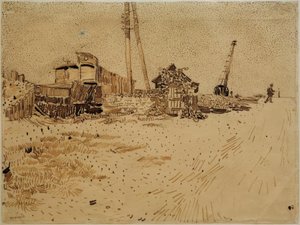Železniční skladiště od Vincent van Gogh