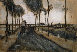 Krajina se ženou a dítětem; Krajina se ženou a dítětem, 1883 od Vincent van Gogh