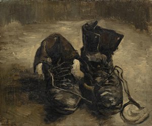 ""Černé boty"" nebo ""The old shoes"" Obraz Vincenta van Gogha (1853-1890). 1886. Muzeum Vincenta Van Gogha. Amsterdam. od Vincent van Gogh