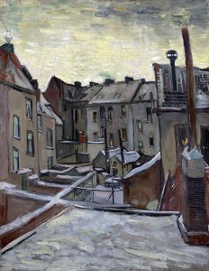 ""Domy viděné zezadu"" (Domy viděné zezadu) Obraz Vincenta van Gogha (1853-1890) 1885 Rozměr 44x33,5 cm Van Goghovo muzeum, Amsterdam od Vincent van Gogh