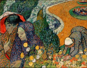 Vzpomínka na zahradu v Ettenu (Dámy z Arles od Vincent van Gogh