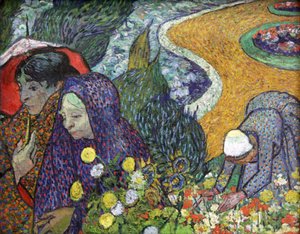 „Vzpomínka na zahradu v Etten dámy z Arles“, 1888 od Vincent van Gogh