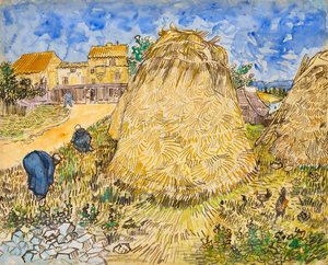 pšenice stohy od Vincent van Gogh