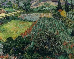 Mohnfeld. 1889 od Vincent van Gogh