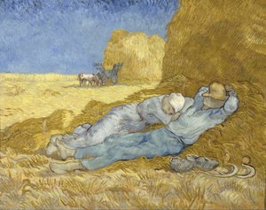 Poledne – Odpočinek od práce (podle Milleta) od Vincent van Gogh