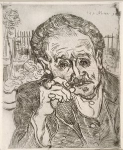 Portrét doktora Gacheta (Auvers-sur-Oise) od Vincent van Gogh