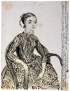 Portrét mladé lady La Mousmé, 1888. od Vincent van Gogh