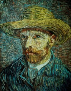 Autoportrét se slaměným kloboukem od Vincent van Gogh