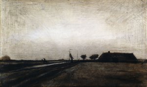 Svítání; Východ slunce, 1883 od Vincent van Gogh