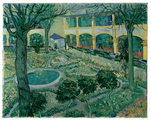 Nádvoří nemocnice v Arles od Vincent van Gogh