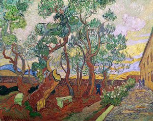 Zahrada nemocnice svatého Pavla v St. Remy, 1889 od Vincent van Gogh