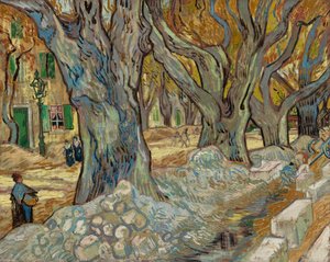 Velké platany (Road Menders v Saint-Rémy) od Vincent van Gogh