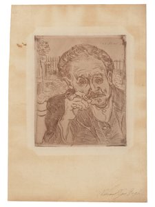 Muž s dýmkou: Portrét doktora Gacheta od Vincent van Gogh