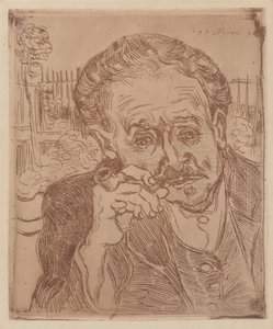 Muž s dýmkou: Portrét doktora Gacheta od Vincent van Gogh
