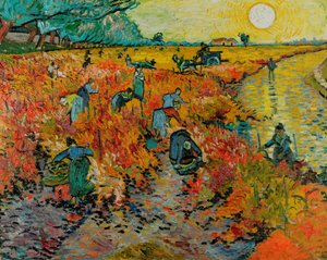 The Red Vineyard / Red Vineyard at Arles (Montmajour) od Vincent van Gogh
