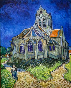 Kostel v Auvers-Sur-Oise, pohled z chevet od Vincent van Gogh