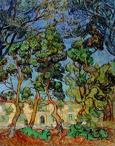 Stromy v zahradě nemocnice svatého Pavla, 1889 od Vincent van Gogh