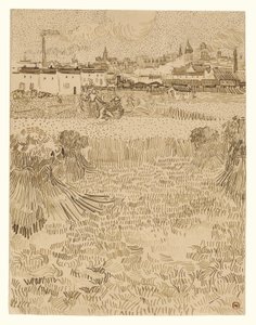 Pohled z Wheatfields od Vincent van Gogh