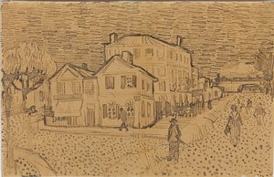 Vincentův dům v Arles, z dopisu jeho bratru Theovi, popraveného v Arles, 1888 od Vincent van Gogh