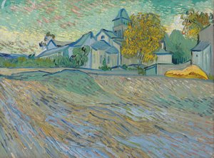 Pohled na azyl a kapli Saint-Rémy, 1889 od Vincent van Gogh
