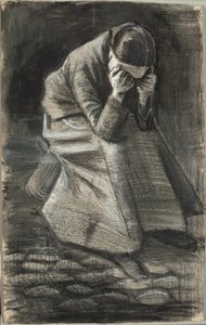 Plačící žena od Vincent van Gogh