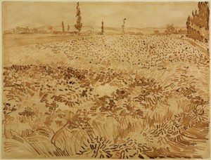 Pšeničné pole od Vincent van Gogh