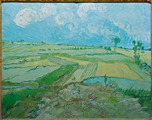 Pšeničná pole v Auvers s dešťovými mraky od Vincent van Gogh