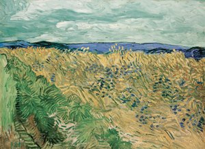 Pšeničné pole s chrpami od Vincent van Gogh
