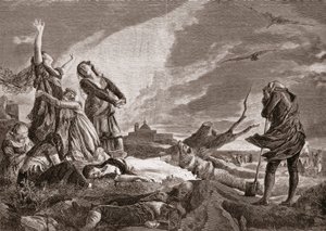 Španělská válka za nezávislost (1808-1814). Pohřeb v La Moncloa v Madridu 3. května