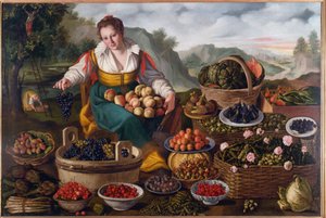 Prodavač ovoce, 1578-81