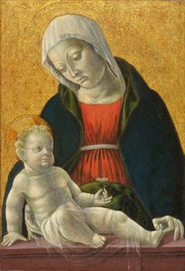Madonna a dítě, cca 1460-1470 (tempera a plátkové zlato na panelu) od Vincenzo Foppa