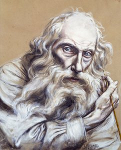Autoportrét, Vincenzo Gemito (1852-1929), tempera na papíře, 50x40 cm