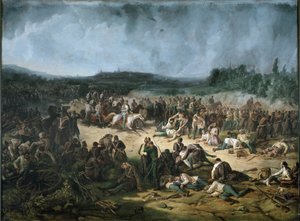 Rakouský tábor po bitvě u Solferina (olej na plátně) od Vincenzo Giacomelli